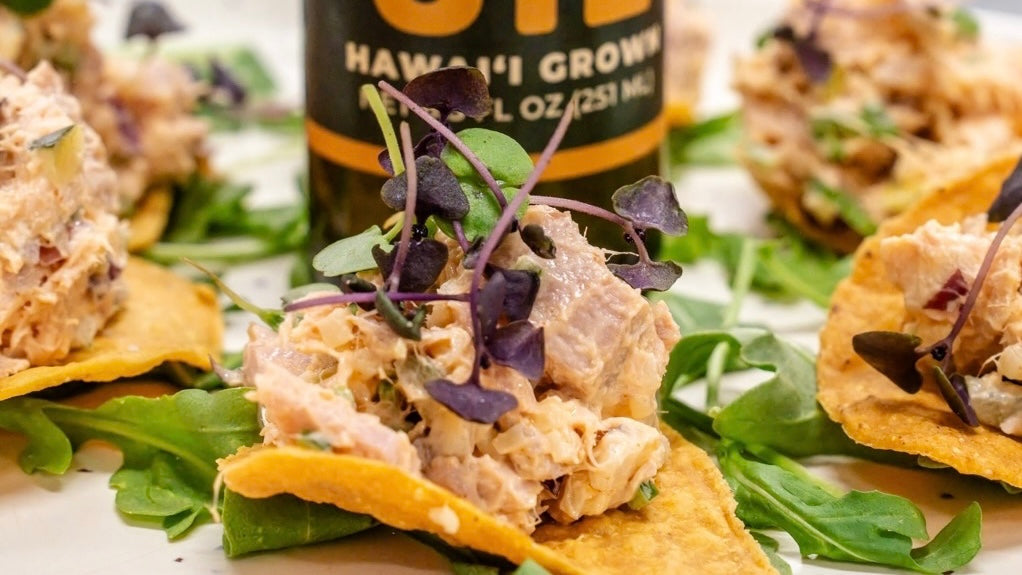 Taste Kuleana Sunflower Oil in Maui Brewing Co.'s Tuna Confit Tostada at Maui Brewers Fest