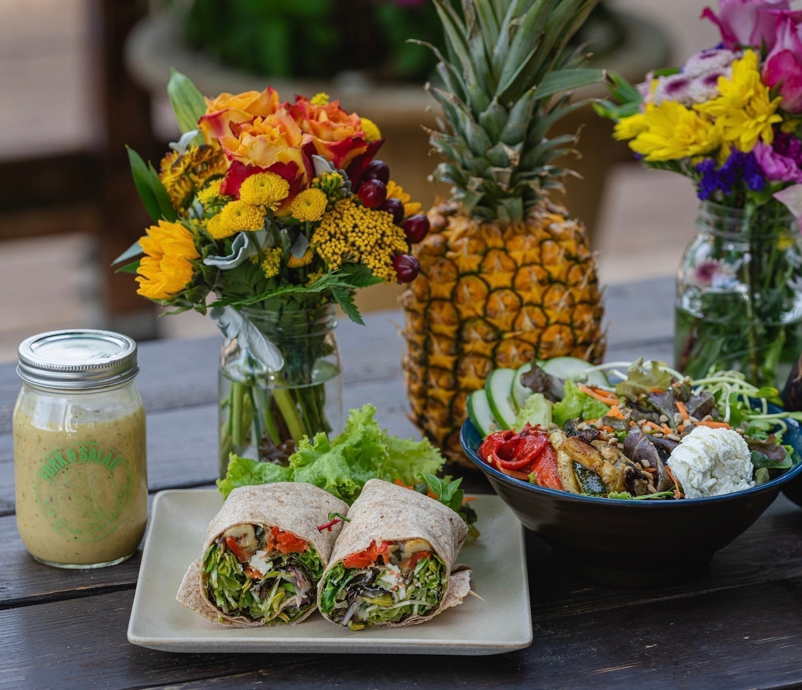 Roasted Pineapple-Tamarind Vinaigrette featuring Kuleana® Sunflower Oil