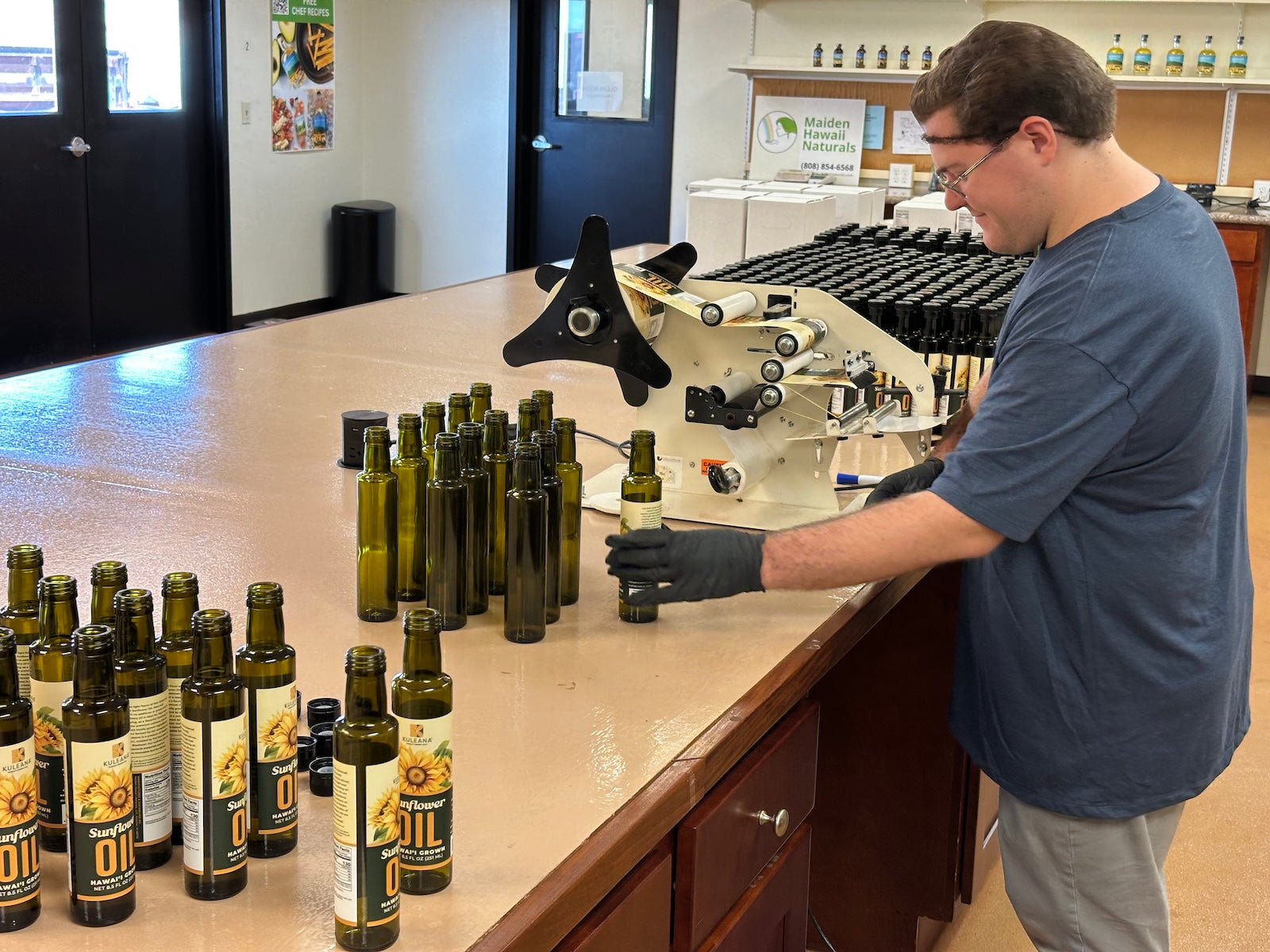 Kuleana make premium oils using a press