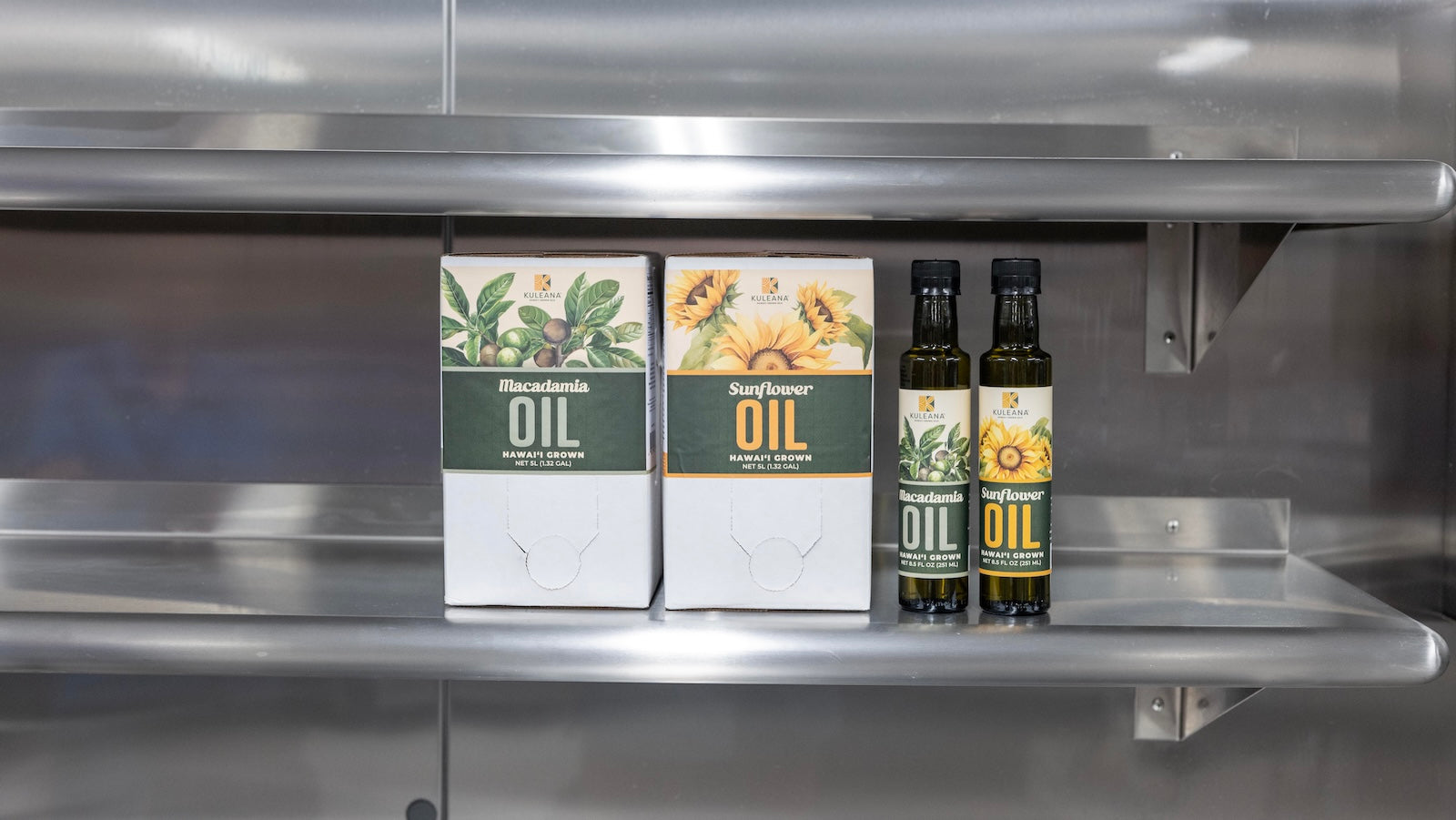Kuleana Hawaii Grown cooking oils for both commercial and home cooking. 